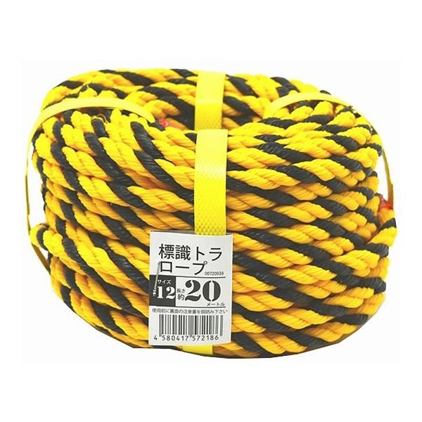 紺屋商事 標識トラロープ #12×20m 00720039 1巻 64-9607-95（直送品）