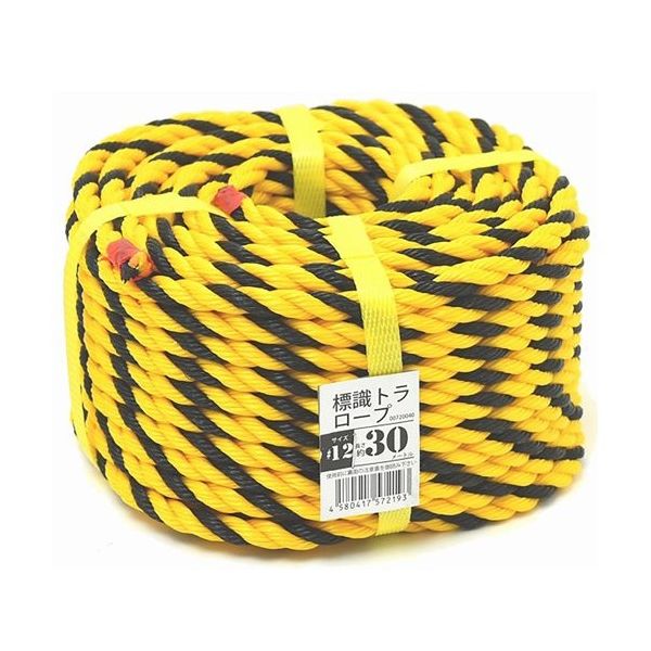紺屋商事 標識トラロープ #12×30m 00720040 1巻 64-9607-96（直送品）