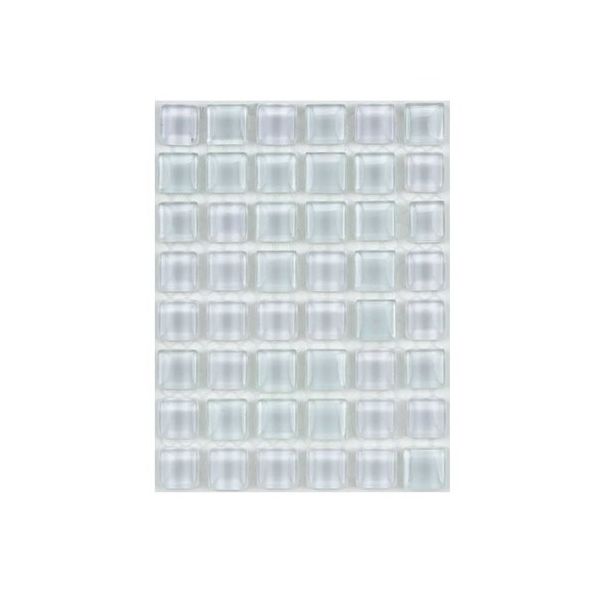 ミキ ガラスモザイクタイル MIX スノー MKG-16MIX 1個 63-7915-05（直送品）