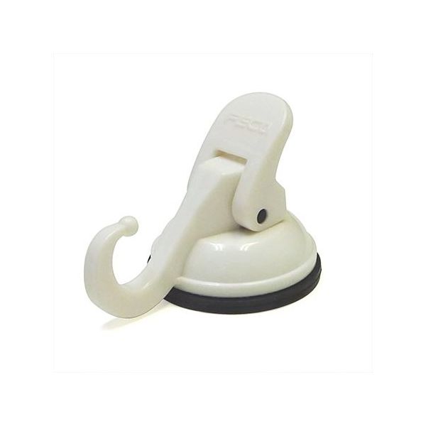 エスディアイジャパン 超強力吸盤フック ホワイト 約44×68×49mm SPM-02W 1個 63-7908-26（直送品）