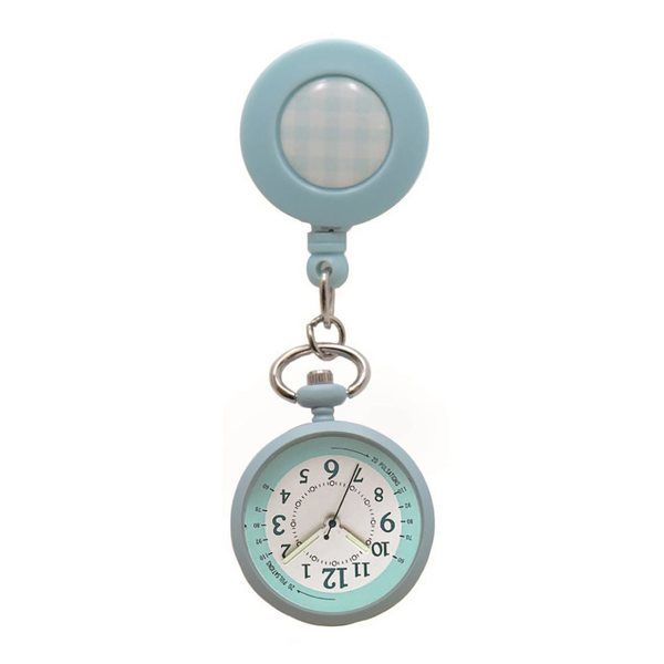 フィールドワーク ナースウォッチ(リールクリップ付き)ブルー GY017p-2 1個 7-4350-02（直送品）