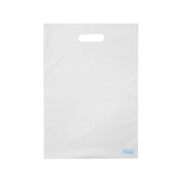 アズワン 梨地ソフトポリ袋 M ホワイト 100枚入 65-8100-38 1袋(100枚)（直送品）