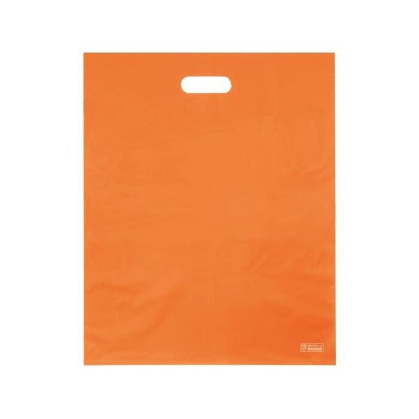 アズワン 梨地ソフトポリ袋 L オレンジ 50枚入 65-8100-46 1袋(50枚)（直送品）