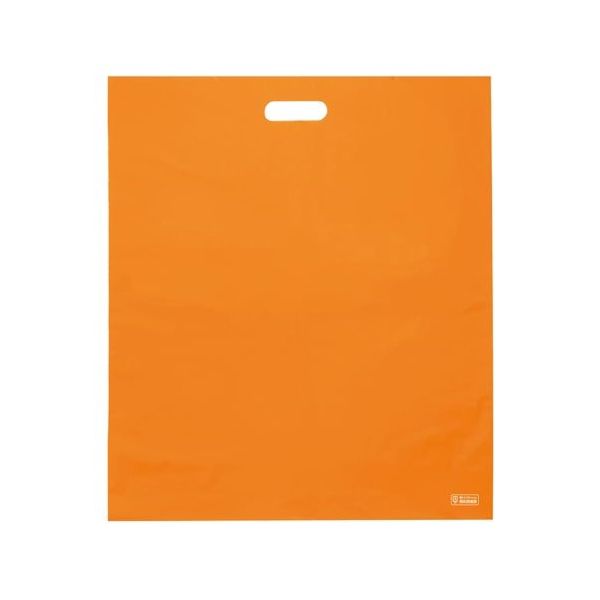 アズワン 梨地ソフトポリ袋 LL オレンジ 50枚入 65-8100-52 1袋(50枚)（直送品）