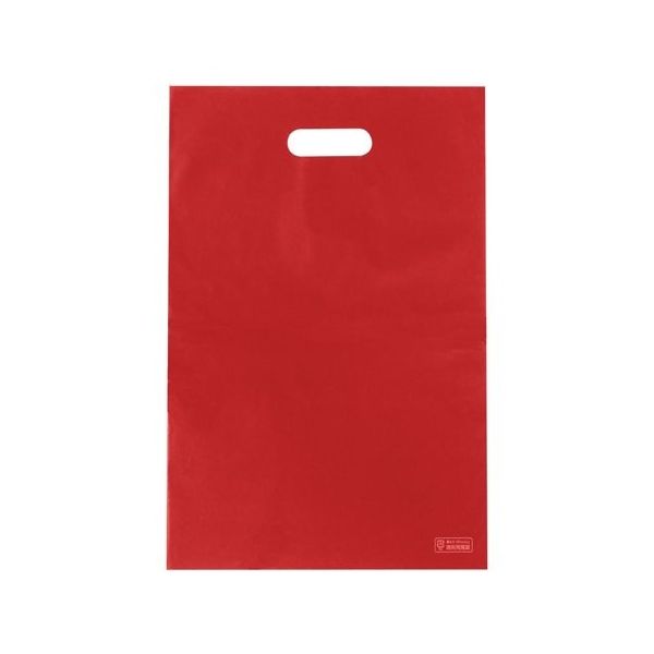 アズワン ポリ袋ハード M レッド 100枚入 65-8100-63 1袋(100枚)（直送品）