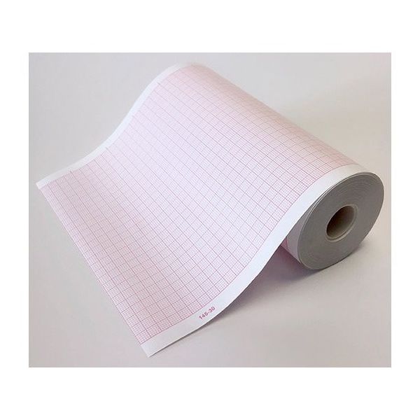 ちばら 心電図記録紙 幅145mm×長30m(ロール型・表巻き) 5巻入 CP-145N 1箱(5巻) 63-4062-26（直送品）