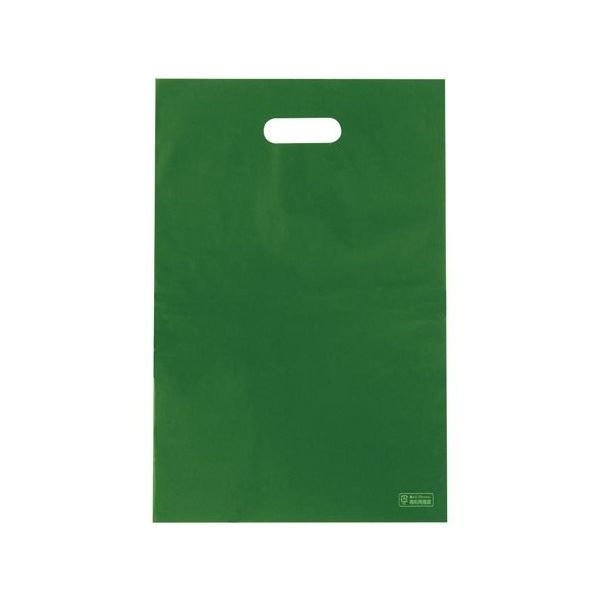 アズワン ポリ袋ハード M ディープグリーン 100枚入 65-8100-66 1袋(100枚)（直送品）