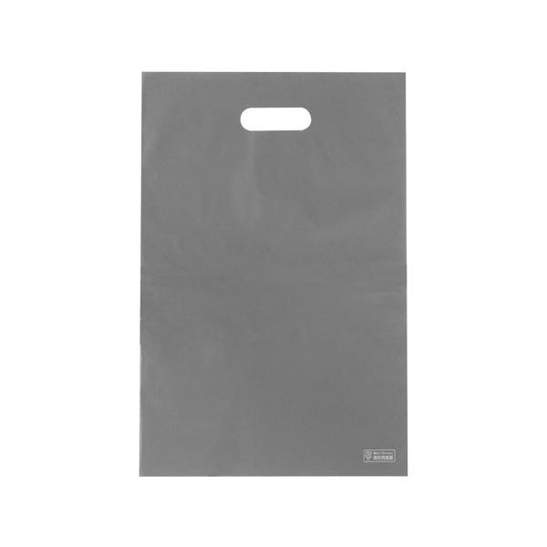 アズワン ポリ袋ハード M グレイ 100枚入 65-8100-67 1袋(100枚)（直送品）