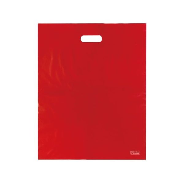 アズワン ポリ袋ハード L レッド 50枚入 65-8100-68 1袋(50枚)（直送品）