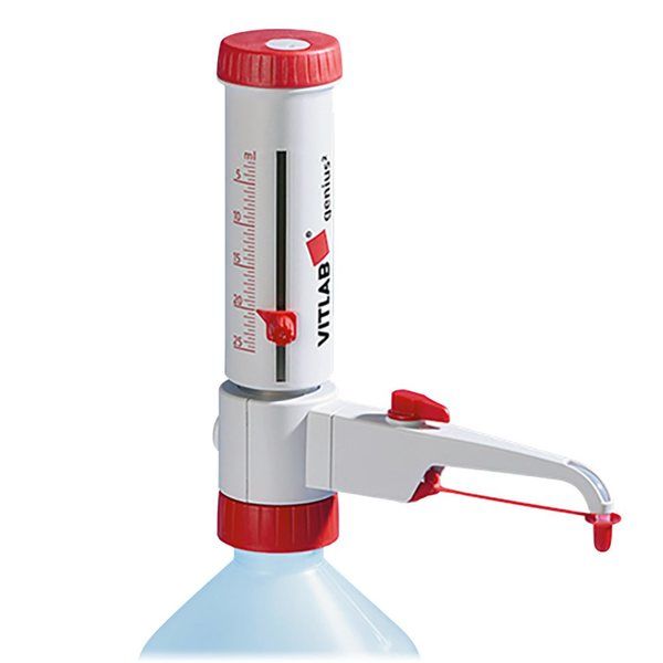 VITLAB ボトルトップディスペンサー(ジーニアス2) 2.5~25.0mL JCSS校正証明書付 1625506 1個（直送品）