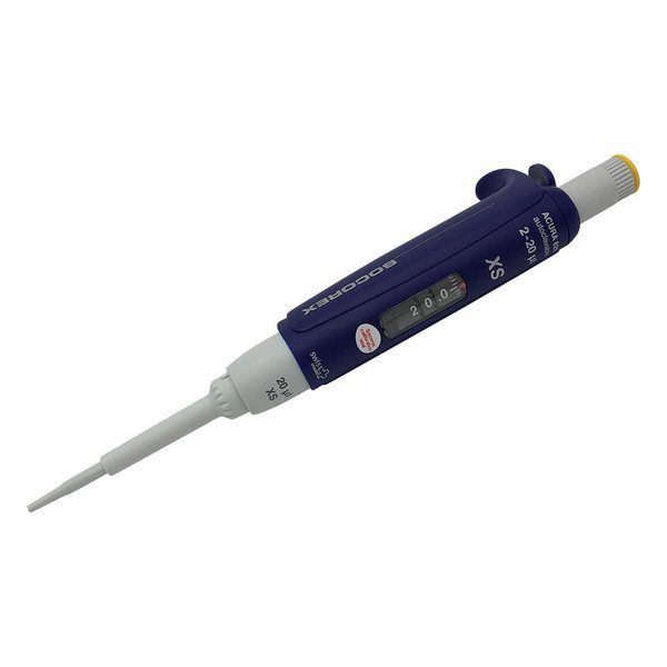 ソコレックス マイクロピペット(アキュラ) 2~20μL JCSS校正証明書付 826.002 1本 1-9347-14-24（直送品）