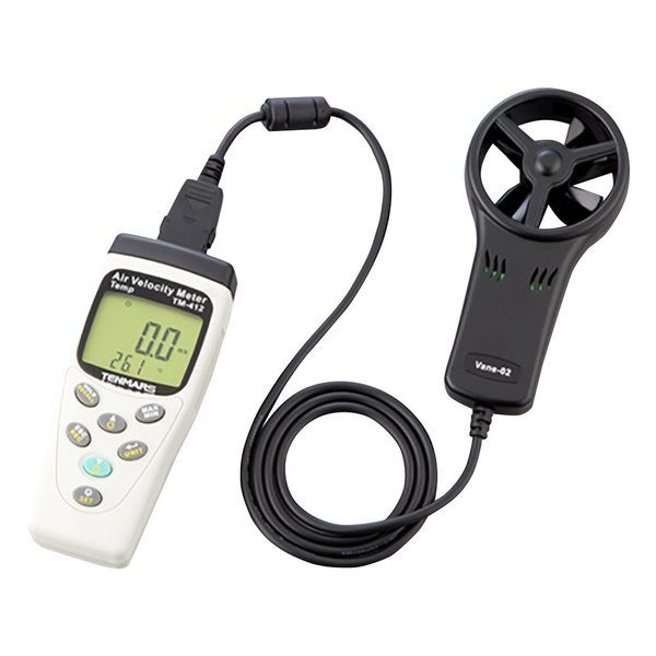 アズワン 風速・風量計(風速・温度・湿度) TM-413 1台 1-3458-12（直送品）