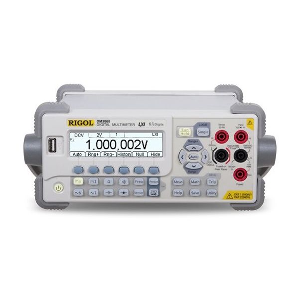 リゴルジャパン デジタル・マルチメータ(6.5桁) JCSS校正付 DM3068 1個 63-3399-17-24（直送品）