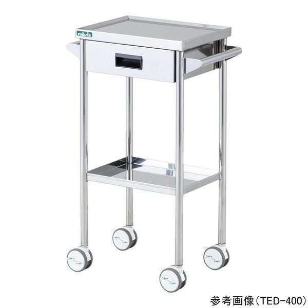 アズワン ステンレスワゴン(引出し付き)514×300×800mm TED-400HD 1個 9-1303-02（直送品）