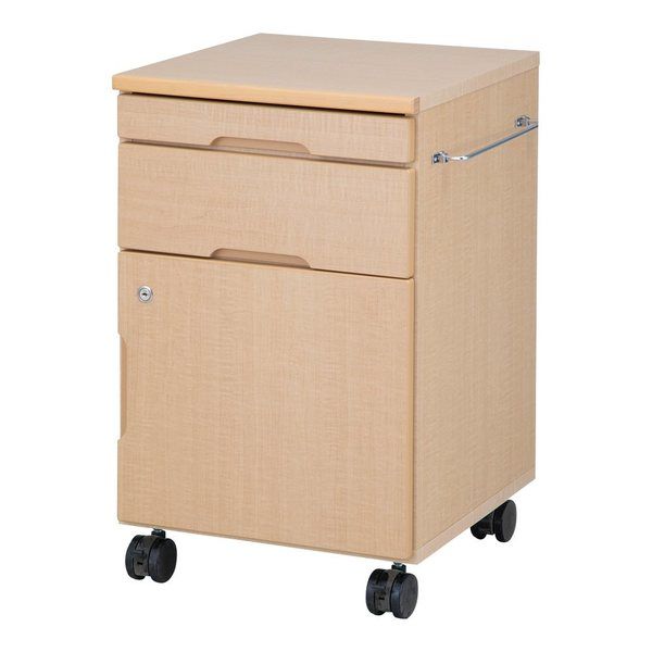 アズワン 木製床頭台 ライトブラウン BS-BR 1個 8-600-01（直送品）