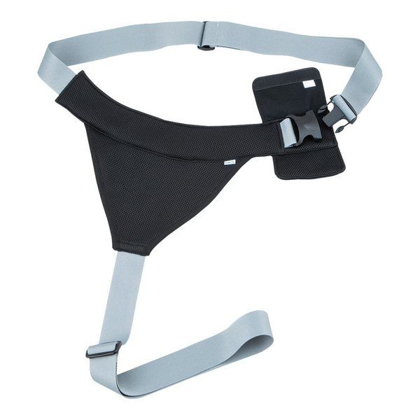 アズワン すっきりさわやか車いすベルト ブラック IKD-K 1個 8-7001-02（直送品）