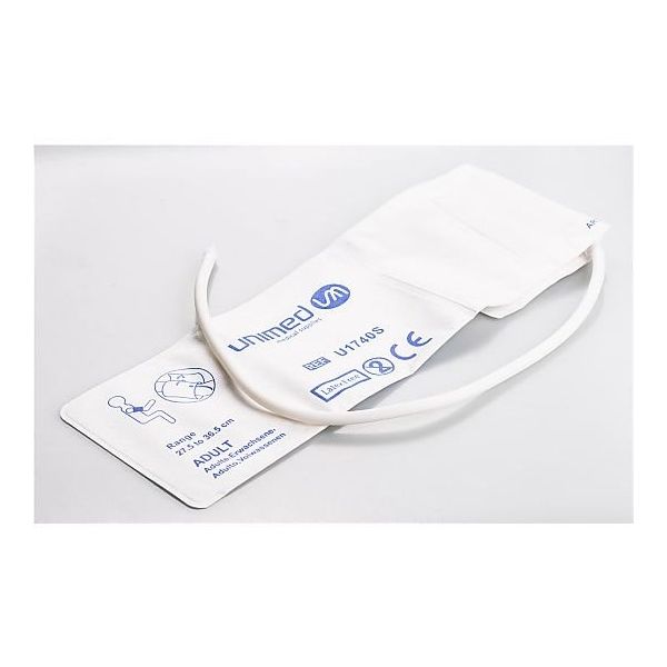 アズワン ディスポーザブル血圧計カフ 成人用(中) 27.5~36.5cm 5枚入 U1740S-C12 1箱(5枚) 8-656-04（直送品）