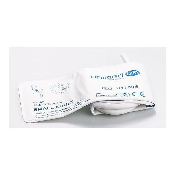 アズワン ディスポーザブル血圧計カフ 成人用(小) 20.5~28.5cm 5枚入 U1750S-C17 1箱(5枚) 8-656-09（直送品）