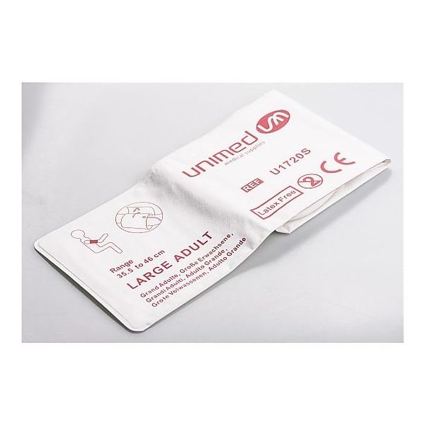 アズワン ディスポーザブル血圧計カフ 成人用(大) 35.5~46cm 5枚入 U1720S-C17 1箱(5枚) 8-656-11（直送品）