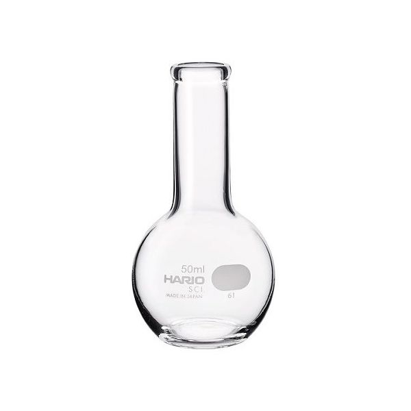 HARIO 平底フラスコ 50mL 1箱(36個入) HF-50-SCI 1箱(36個) 68-4038-25（直送品）