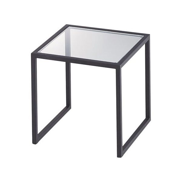 アズワン スチール脚コの字ディスプレイ ブラック 20cm角 68-0588-69 1個（直送品）