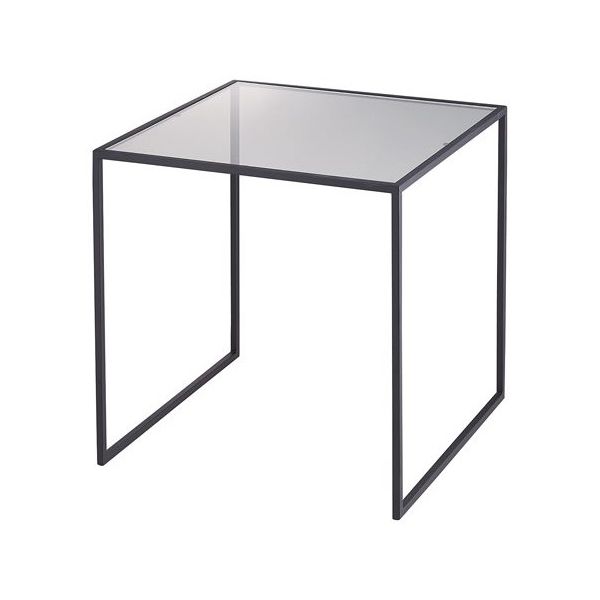 アズワン スチール脚コの字ディスプレイ ブラック 40cm角 68-0588-71 1個（直送品）