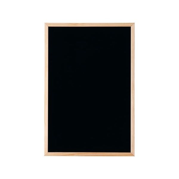 アズワン ブラックボード 90×60cm ナチュラル枠 ※マグネット可