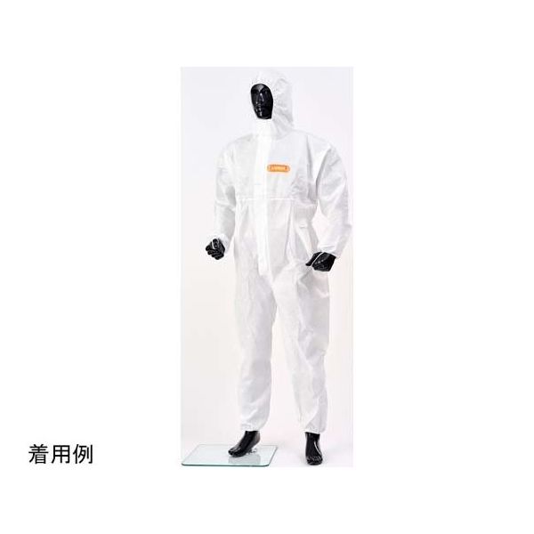 東レ 化学防護服 LIVMOA(R)4000AS 耐水圧・帯電 M 50着入 H-01-001-M 1箱(50枚) 68-0589-46（直送品）