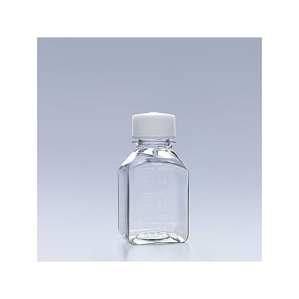 GVS 滅菌メディアボトル 個包装 PETG 60mL 24個×8袋入 CELCUFG0800060S 1箱(192個)（直送品）