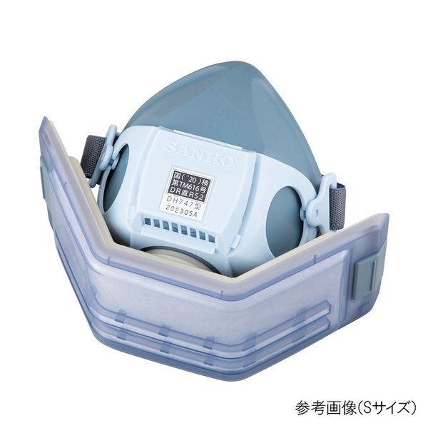 取り換え式防じんマスク サンコースカイマスク DH747S型 シリコーンゴム面体