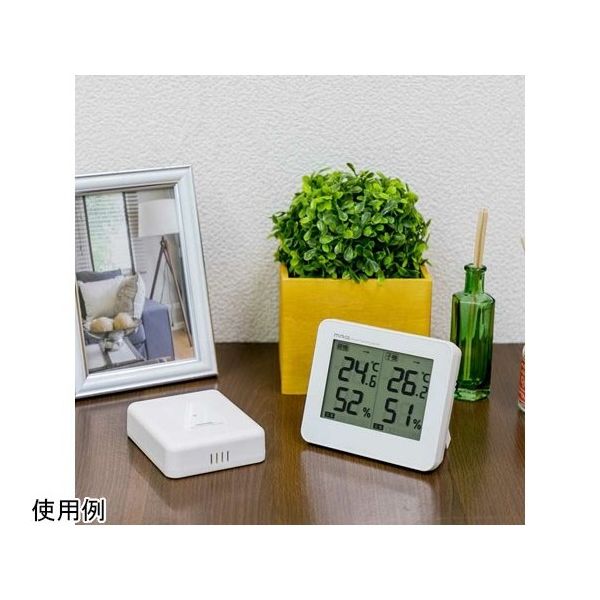 ノア精密 MAGワイヤレス温度湿度計 ダブルエアー TH-110 WH-Z 1台 68-1907-65（直送品）