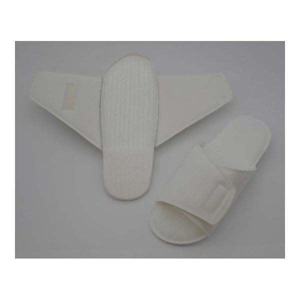 アズワン 紳士アローエコN スリッパ 白F 68-4541