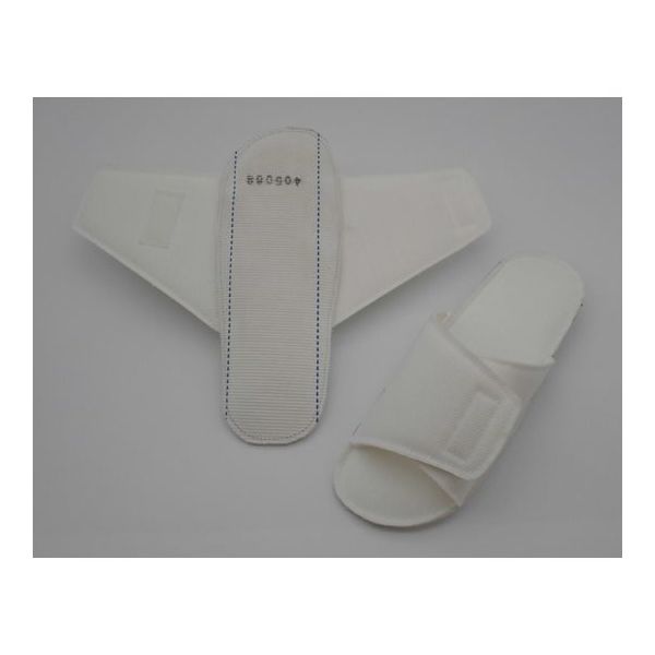 アズワン 紳士アローエコN 消防ホース底スリッパ 白F 全長27.5cm 1箱(30足入) 68-4541-88 1箱(30足)（直送品）
