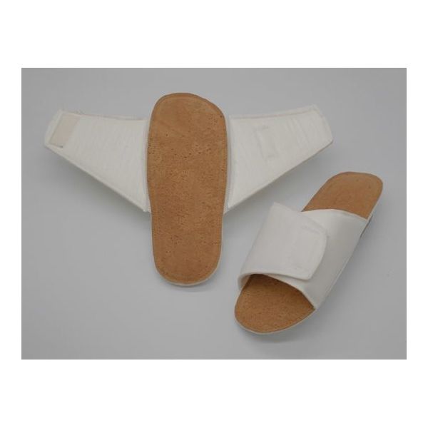 アズワン 紳士アローエコ コルク 10Nスリッパ 白F 全長27.5cm 1箱(30足入) 68-4541-90 1箱(30足)（直送品）