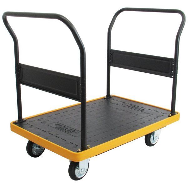 ハマコSS 両袖ハンドル樹脂台車 KPP-303Y 1台（直送品） 19,347円
