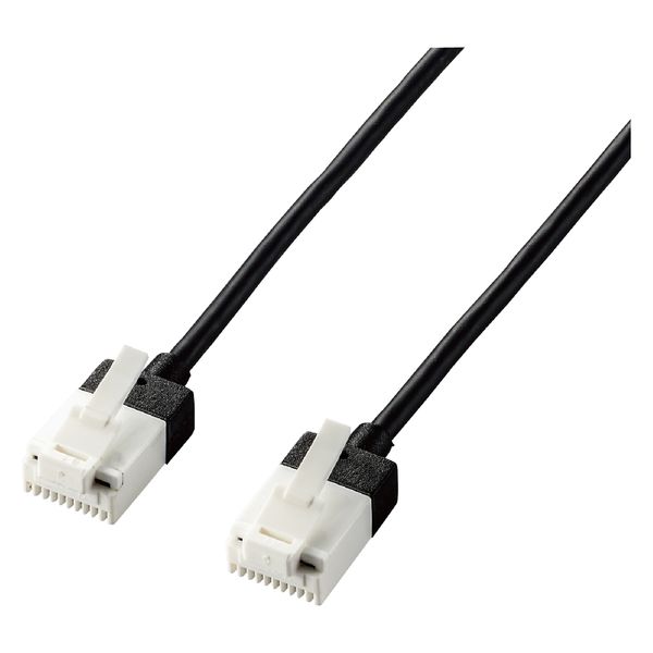 LANケーブル CAT6A スーパースリム 爪折れ防止 10M ブラック ECLD-GPASSTB100 エレコム 1個（直送品）