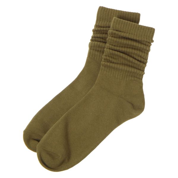 一点限り❣️くつした くすみカラー グリーン 靴下 ソックス 約22.5