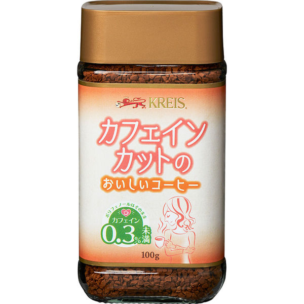 クライス 重松貿易 カフェインレスコーヒーカフェインカットのおいしいコーヒー 100g×6 4974192100953 1セット(6個)（直送品） -  アスクル