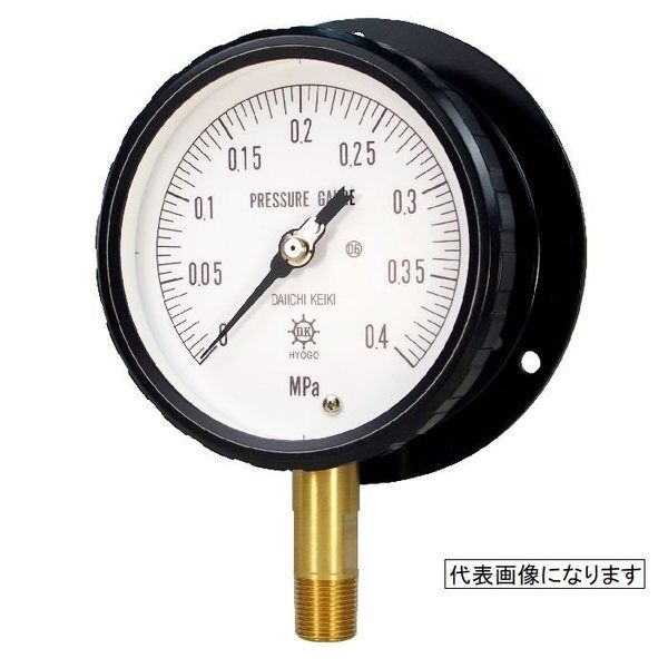 第一計器製作所 HCT0.6級圧力計 【HCT0.6ー B U G3/8 100X 0.1MPA】 HCT0.6- 0.1MPA 1台（直送品）