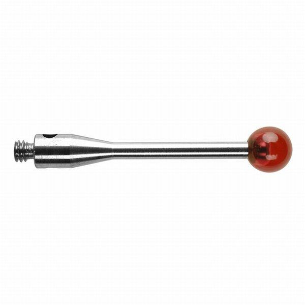 ストレートスタイラス ネジ径M2 Φ4mm ステンレススチール軸ルビー球 【Aー5000ー4161】 A-5000-4161 1本（直送品） 19,869円