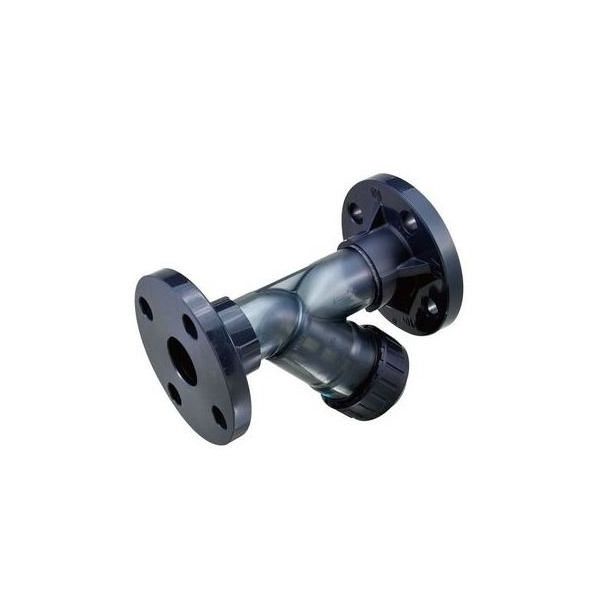 積水化学工業 クリーン SSTF PVC 透明ストレーナー【フランジ・EPDM・スクリーンSUS】 25A CL-SSFS 1個（直送品）