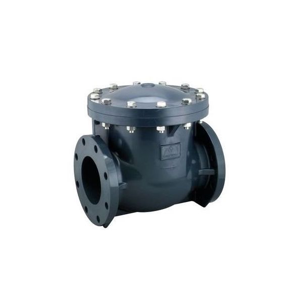 積水化学工業 クリーン SCV PVCスイングチャッキ弁【フランジ・EPDM】 20A CL-SCV 1個（直送品） 34,614円