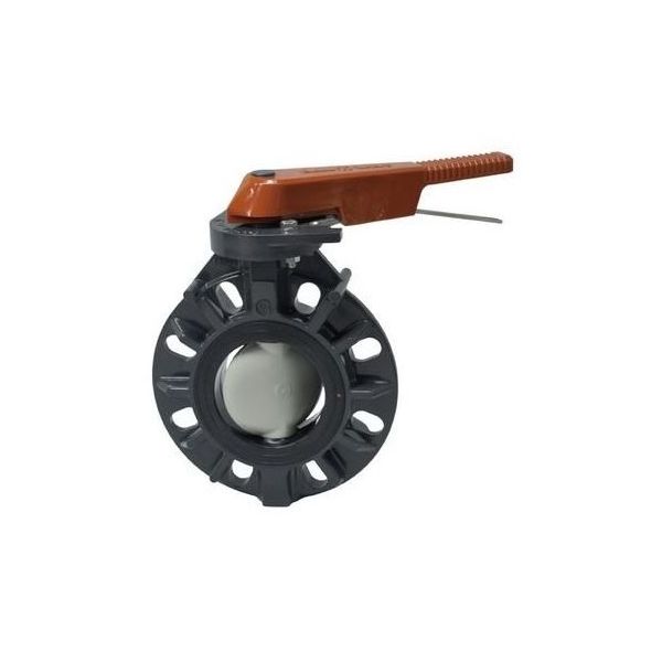 積水化学工業 クリーン BFV PVC バタ弁【レバー式・SUS420J2・EPDM】 125A CL-BFV 1個（直送品） 64,834円