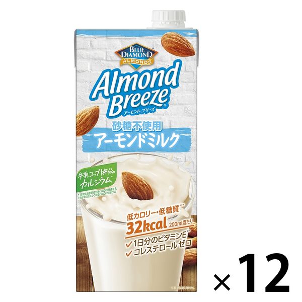 カゴメ アーモンド・ブリーズ 砂糖不使用 1000ml 1セット（12本）