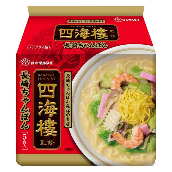 マルタイ 袋・四海樓監修長崎ちゃんぽん5食 440g 1個（5食