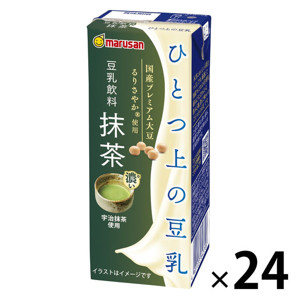 2025春の新作 マルサンアイ ひとつ上の豆乳 1箱(24本入 200ml 抹茶 豆乳飲料 ドリンク