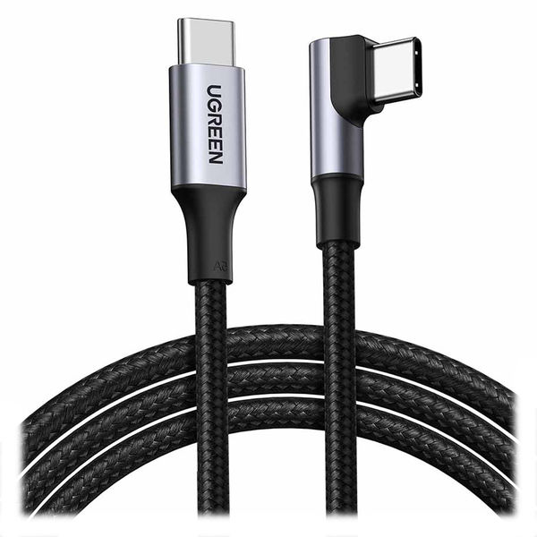 UGREEN to USB-C L字ケーブル 3m 100W 黒 UGR-OT-100010 1本