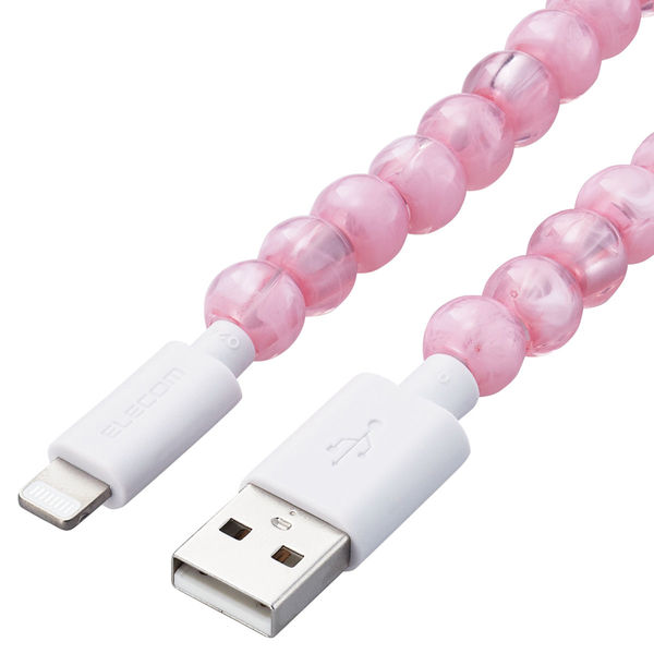 ライトニングケーブル 1m USB A to Lightning MFi認証 ピンク MPA-CJAL10PN エレコム 1個（直送品）