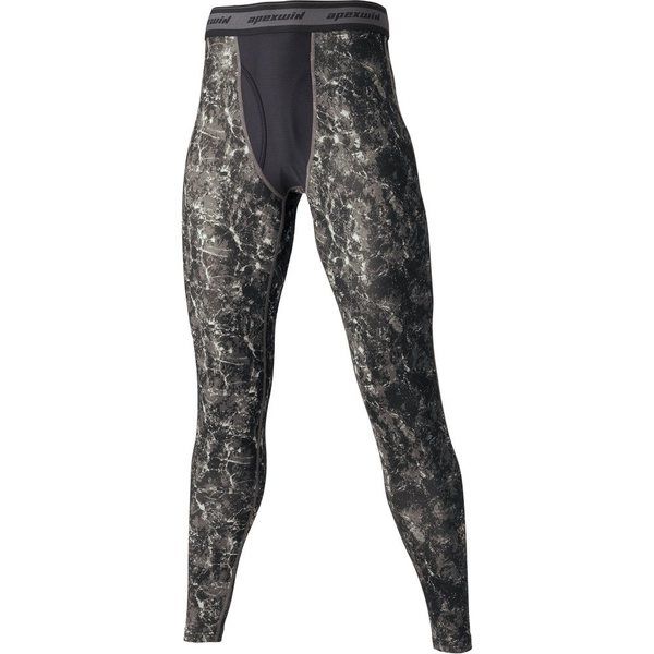 アタックベース 接触冷感ロングタイツ ペイントブラック4L 5681506062 1着 624-6115（直送品）