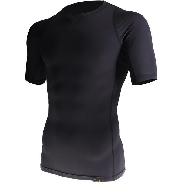 おたふく手袋 おたふく BT パワーストレッチEVO ショートスリーブ クルーネックシャツ JW-728-BK-M 1枚 610-2734（直送品）